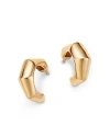 Zoë Chicco 14k Yellow Gold Bamboo Huggie Hoop Earrings In Gold