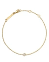 Zoë Chicco Bezel Opal Pendant Bracelet In Yellow Gold