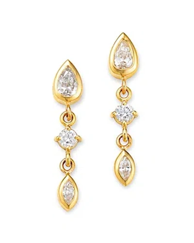 Zoë Chicco 14k Yellow Gold Paris Diamond Mixed Cut Drop Earrings