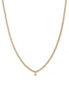 Zoë Chicco 14k Yellow Gold Prong Diamond Pendant Necklace, 14-16 In Gold