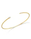 Zoë Chicco 14k Yellow Gold Prong Diamonds Diamond Cuff Bangle Bracelet In Gold