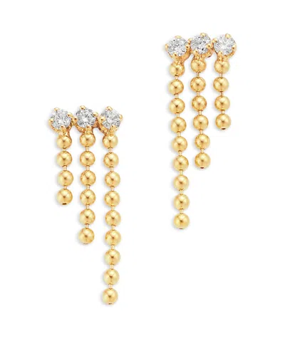 Zoë Chicco 14k Yellow Gold Prong Diamonds Diamond Waterfall Drop Earrings
