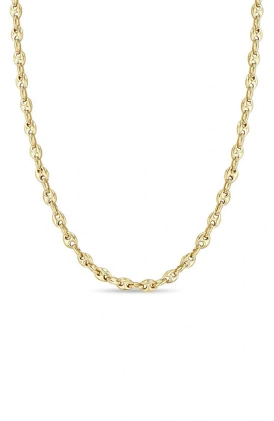 Zoë Chicco 14k Yellow Gold Puffed Mariner Chain Necklace