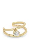 Zoë Chicco 14kt Yellow Gold Double Wire Ear Cuff In Gold