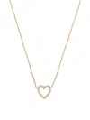 Zoë Chicco 14kt Yellow Gold Small Diamond Bezel Heart Necklace In Gold