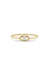 Zoë Chicco Diamond Oval Link Ring In Yellow Gold