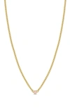 Zoë Chicco Opal Pendant Necklace In Yellow Gold