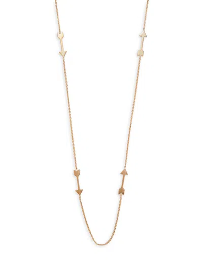 Zoë Chicco Women's Feel The Love 14k Yellow Gold Arrow Necklace