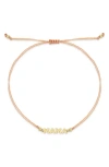 Zoë Chicco 14k Gold 4-letter Slider Bracelet In 14k Yellow Gold