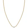Zoë Chicco 14k Yellow Gold Diamond Pendant Box Chain Necklace, 14-16 In 14k Yellow Gold