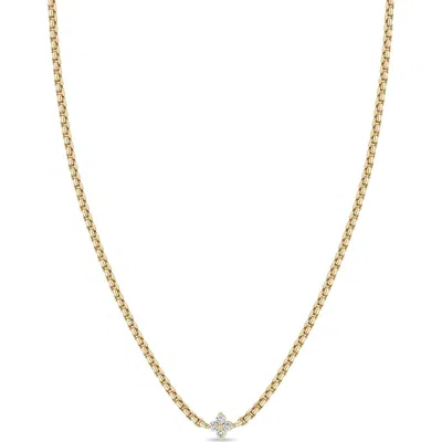 Zoë Chicco 14k Gold Diamond Pendant Necklace In 14k Yellow Gold