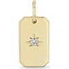 Zoë Chicco 14k Gold Diamond Star Dog Tag Charm