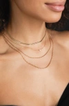 ZOË CHICCO ZOË CHICCO 14K GOLD FLAT SNAKE CHAIN NECKLACE