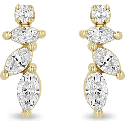 Zoë Chicco 14k Gold Marquise Diamond Stud Earrings