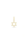 Zoë Chicco 14k Gold Midi Star Of David Charm