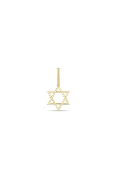 Zoë Chicco 14k Gold Midi Star Of David Charm