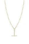Zoë Chicco 14k Yellow Gold Marquis Diamonds Toggle Lariat Necklace, 16-18 In 14k Yellow Gold
