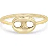 Zoë Chicco 14k Gold Single Puffed Mariner Link Ring In 14k Yellow Gold