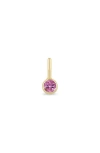 Zoë Chicco Bezel Set Pink Sapphire Charm