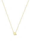 Zoë Chicco Diamond & 14k Yellow Gold Initial Pendant Necklace In Yellow Gold