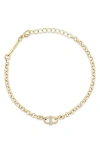 Zoë Chicco Diamond Link Rolo Chain Bracelet