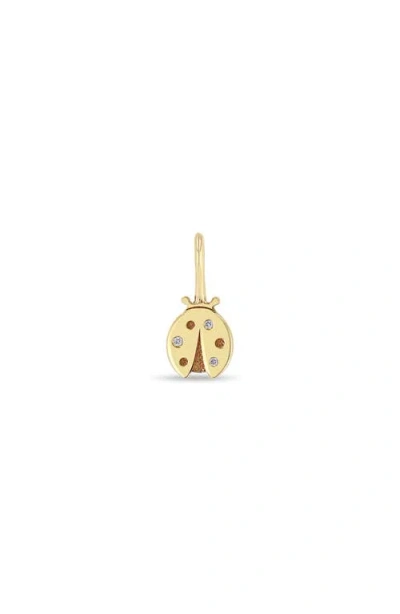 Zoë Chicco Midi Bitty Diamond Ladybug Charm