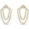 Zoë Chicco 14k Yellow Gold Paris Diamond Princess & Baguette Chain Drop Earrings In 14k Yellow Gold