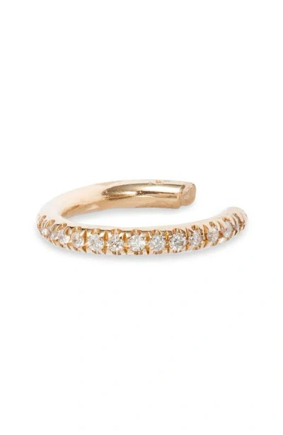 Zoë Chicco Pavé Diamond Ear Cuff In Yellow Gold/diamond