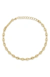 Zoë Chicco 14k Yellow Gold Heavy Metal Puff Mariner Link Chain Bracelet In 14k Yellow Gold