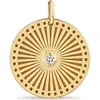 Zoë Chicco Small Sunbeam Diamond Medallion Charm