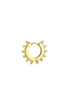 Zoë Chicco Spike Single Huggie Hoop Earring In Yellow Gold