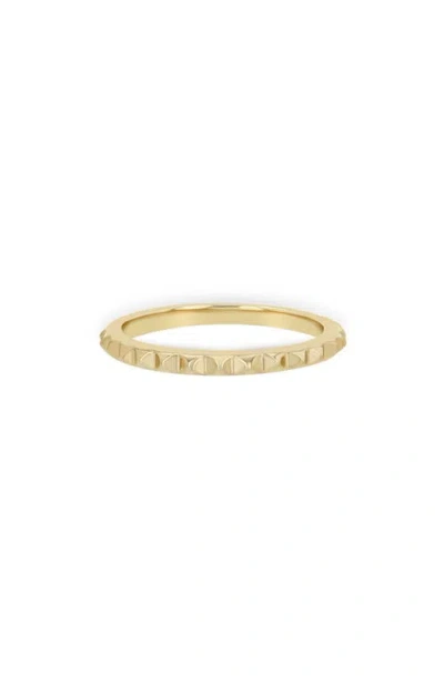 Zoë Chicco Stud Band Ring In 14k Yellow Gold