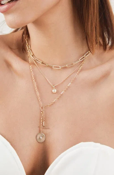 Zoë Chicco Sunbeam Medallion Y-necklace In Yellow Gold