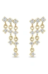 Zoë Chicco Waterfall Diamond Drop Earrings In 14k Yellow Gold
