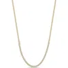 Zoë Chicco Xs Diamond Bezel Curb Chain Necklace In 14k Yellow Gold
