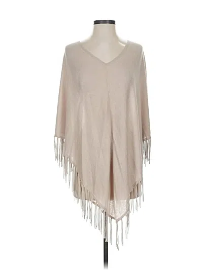 Pre-owned Zoe Couture Poncho In Brown