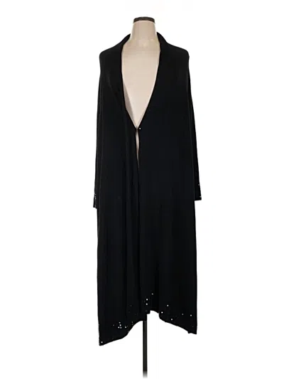 Pre-owned Zoe D. Cardigan Sweater In Black