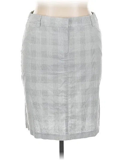 Pre-owned Zoe D. Formal Skirt In Silver