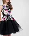 ZOE GIRL'S FIONA 3D FLORAL TIERED DRESS