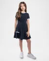 Zoe Girl's Noelle Drop-waist Dress In Navy