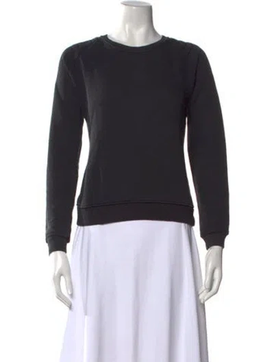 Pre-owned Zoe Karssen Crew Neck Long Sleeve Sweatshirt In Black