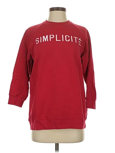 Pre-owned Zoe Karssen Sweatshirt In Burgundy