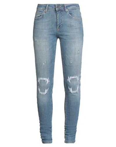 Zoe Karssen Woman Jeans Blue Size 27 Cotton, Polyester, Elastane