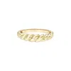 Zoe Lev 14k Gradient Twist Ring In Gold In Gold