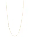 Zoe Lev 14k Yellow Gold Asymmetrical Initial Pendant Necklace, 18l In A/gold