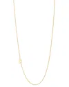 Zoe Lev 14k Yellow Gold Asymmetrical Initial Pendant Necklace, 18l In M/gold