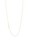 Zoe Lev 14k Yellow Gold Asymmetrical Initial Pendant Necklace, 18l In R/gold