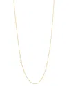 Zoe Lev 14k Yellow Gold Asymmetrical Initial Pendant Necklace, 18l In S/gold