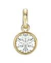Zoe Lev 14k Yellow Gold Diamond Bezel Charm Pendant In Gold