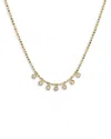 Zoe Lev 14k Yellow Gold Diamond Bezel Shaker Necklace, 15-17 In Gold